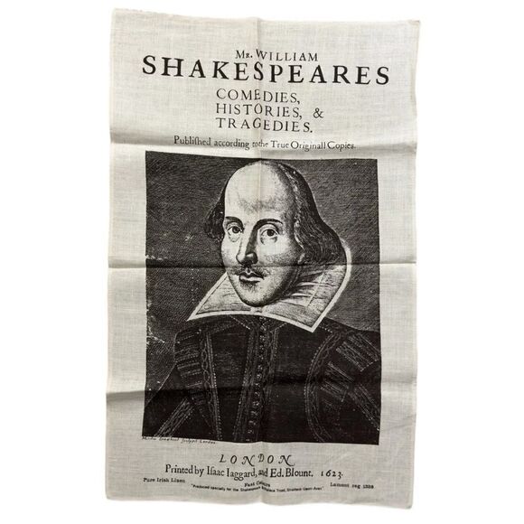 William Shakespeare Birthplace Trust 30x19 Irish Linen Tea Towel Wall Poster - Picture 1 of 7